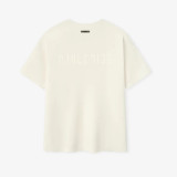 Cross-border American streetwear brand FOG's summer ESSENTIALS letter pattern embossed short-sleeve T-shirt for men and women, featuring high street fashion style.