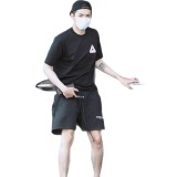 European and American FOG sub-line ESSENTIALS reflective shorts, trendy loose casual drawstring high street shorts