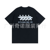 Dropshipping trendy brand short-sleeve T-shirt with dice lettering, basic style, American-style couple's summer outfit