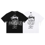 Cross-border European and American foreign trade S-letter printed cartoon series street casual loose-fitting unisex short-sleeve shirt