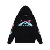 25ss American high street fashion brand HELL street heavy print terry sweatshirt casual sports hooded set for men and women