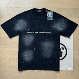 Cross-border American streetwear brand Hell Star washed vintage letter print loose-fitting youth short-sleeve street T-shirt, unisex