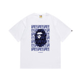 BAPE TShirt SS Summer Ape Head Little Monkey Camouflage Unisex Short Sleeve Round Neck T-Shirt for Men