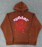 Overseas original heavyweight 450G thick fleece hoodie with foam-printed spider design for men and women Sp5der hoodie