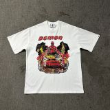 American high street niche fashion brand summer new skull figure basketball print retro loose round neck short sleeve T-shirt