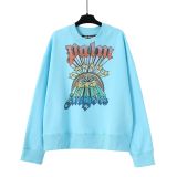 Wholesale cross-border trendy brand palm black and white decapitated bear embroidered hoodie for men and women, casual loose-fitting sweatshirt jacket