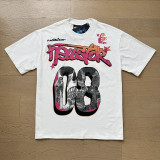 25ss Summer New American Style Trendy Brand Hell Star Unisex Couple's Oversized Loose Pullover Short Sleeve T-Shirt Tee