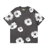 25ss Summer New DT European and American Trendy Brand Foam Cotton High Street Loose Street Style Short Sleeve T-Shirt Unisex Set