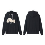 Cross-border foreign trade Palm Angels decapitated bear embroidered terry high street retro hooded sweatshirt for couples