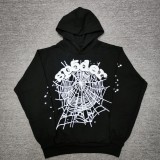 Cross-border foreign trade top version Sp555der spider web American style trendy unisex pullover hoodie