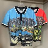 Cross-border foreign trade MIXED EMOTION American fashion brand Angel high street rhinestone bat sleeve loose short-sleeve T-shirt for men