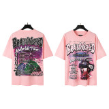 25ss cross-border American fashion brand Hellstar high street loose street casual pure cotton short-sleeve T-shirt unisex