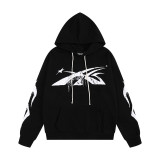 25ss American high street fashion brand HELL street heavy print terry sweatshirt casual sports hooded set for men and women
