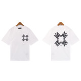 European and American trendy brand AMIRI series tie-dye micro-logo washed retro casual short-sleeve T-shirt, unisex