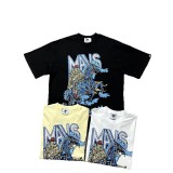 American fashion brand WARREN-LOTAS skull demon grim reaper street style printed short-sleeve casual T-shirt for men and women couples