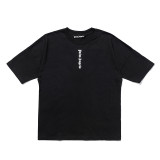 Popular cross-border e-commerce brand Palmt: New summer short-sleeve T-shirt with round neck, letter print, unisex, loose fit, European and American style