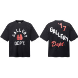 GALLERY DEPT TIDE trendy brand classic letter slogan LOGO gradient print short-sleeve T-shirt unisex