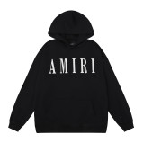 25ss cross-border foreign trade high-quality AMI American streetwear brand loose-fit printed hooded unisex sweatshirt wholesale