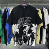 MIXED EMOTION American fashion brand Angel high street rhinestone vintage loose short-sleeve full-print unisex T-shirt