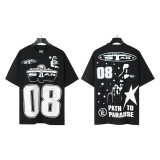 25ss cross-border American fashion brand Hellstar high street loose street casual pure cotton short-sleeve T-shirt unisex