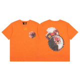 VLONE FOG short-sleeve Grim Reaper limited edition large V high street T-shirt, loose fit, printed, American style, JUICE WRLD collaboration tee