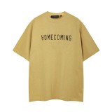 FOG ICON Spring/Summer New Double Row Dopamine Letter Short Sleeve Unisex High Street T-Shirt