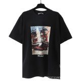 Cross-border foreign trade pa angel European and American trendy brand large logo letter high street unisex couple loose short-sleeve T-shirt ins