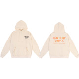 New autumn and winter G D letter logo printed fleece-lined casual loose-fitting hooded sweatshirt for both men and women