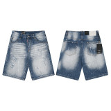 Cross-border foreign trade DSQUARED2 European and American trendy brand slim-fit skinny jeans with washed-out and distressed details for men
