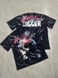 American-style super popular niche trendy brand summer Hell Star full-print graffiti short-sleeve loose-fit unisex T-shirt