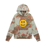 DREW ICON Smiling Sunflower Print Justin Bieber Trendy Unisex Casual Loose Hoodie Sweatshirt