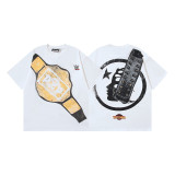 25ss Cross-Border Foreign Trade Hellstar American Trend High Street Retro Print Summer Loose Short-Sleeve T-Shirt Unisex