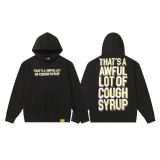 Cross-border American style new English letter print autumn and winter high street trendy loose casual unisex pure cotton hooded sweatshirt