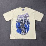 American high street niche fashion brand summer new skull figure basketball print retro loose round neck short sleeve T-shirt