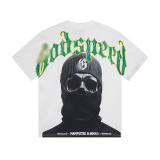 Cross-border foreign trade American fashion high street skull rock band washed casual loose short-sleeve t-shirt for men and women