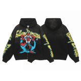 Cross-border American fashion brand VALE's new street hip-hop American-style washed vintage cotton sweatshirt with printed trendy design