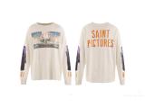 Hip-hop SAINT MICHAEL ICON new vintage graffiti loose-fit round-neck long-sleeve T-shirt for men and women