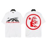New cross-border HELL trendy high-quality vintage distressed T-shirt, loose fit printed short-sleeve T-shirt, unisex style for couples