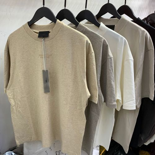 ss FOG ESSENTIALS American fashion brand loose high street embossed casual short-sleeve T-shirt for both men and women