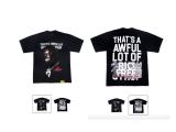 25ss American fashion high street COUGH SYRUP 3D white ink direct print rhinestone high street loose double yarn short sleeve t-shirt for men