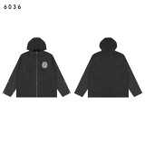 Cross-border American fashion brand Saint towel embroidered logo stand-up collar jacket and high street casual pants set for men and women