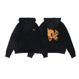 Wholesale cross-border trendy brand palm black and white decapitated bear embroidered hoodie for men and women, casual loose-fitting sweatshirt jacket