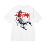 6STU New T-Shirt for Men and Women, Short Sleeve T-Shirt with Cow Print, Loose Fit, 230g, Summer Tee