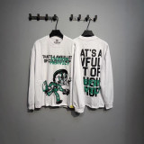 25ss cross-border high street COUG American street fashion brand cough syrup angel casual loose long-sleeve couple's matching style