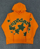25ss European and American trendy brand overseas edition heavyweight hoodie, trendy couple's spider web Sp5der sweatshirt, cross-border bestseller