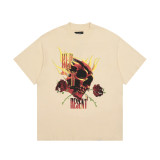 REPRESENT Doberman print washed distressed short-sleeve European and American men's summer heavy-duty trendy brand T-shirt wholesale