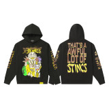Cross-border American style new English letter print autumn and winter high street trendy loose casual unisex pure cotton hooded sweatshirt
