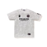 Japanese trendy brand Miami International co-branded Messi camouflage embroidered sleeve patch couple's short-sleeve T-shirt football jersey + shorts