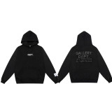 New autumn and winter G D letter logo printed fleece-lined casual loose-fitting hooded sweatshirt for both men and women