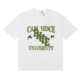 25ss cross-border European and American trendy brand RHUDE character, coconut tree, and letter print American style short-sleeve T-shirt, unisex